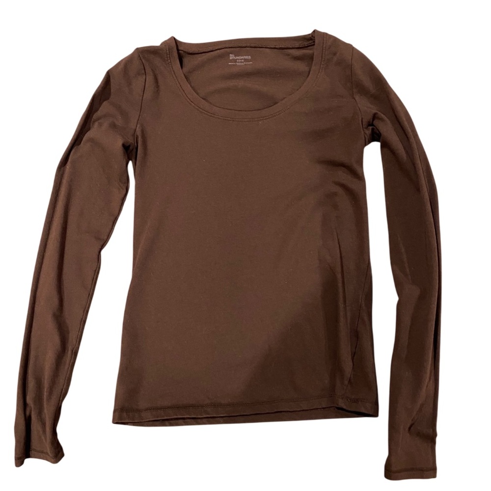 Brown Long Sleeve Top